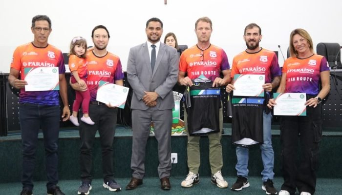 Por desempenho em competição, equipe Team Route de Nova Andradina é homenageada na Câmara