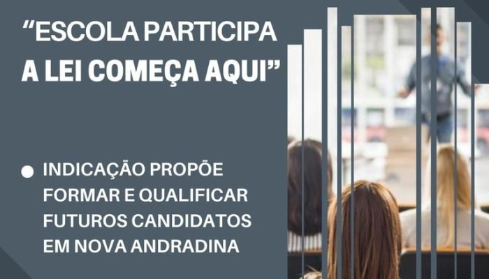 Indicação Propõe Programa de Formação para Futuros Candidatos em Nova Andradina
