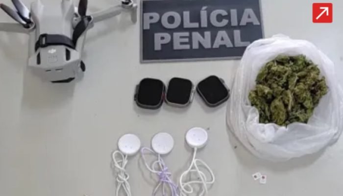 Drone com drogas e eletrônicos é interceptado em presídio na Bahia