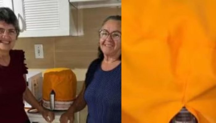 Costureira cria 'roupinha' para airfryer e vídeo viraliza nas redes sociais