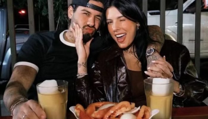 Detalhe no celular de Zé Felipe chama atenção em foto com Ana Castela